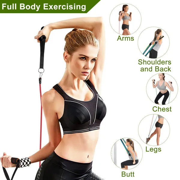 11 PCS Resistance Bands Set